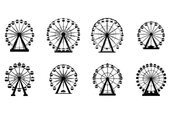 Carousel Silhouette Design Elements and Their Enduring Visual Appeal