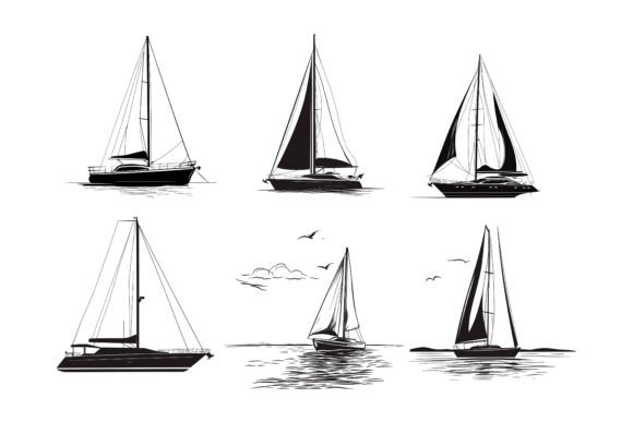 Cruise Boat Line Art: Clean Vectors for Modern Projects
