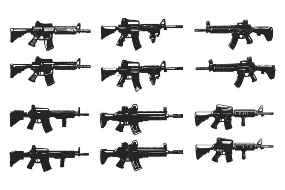 Gun Icons Set: Practical Uses Across Projects, Platforms, and Professions