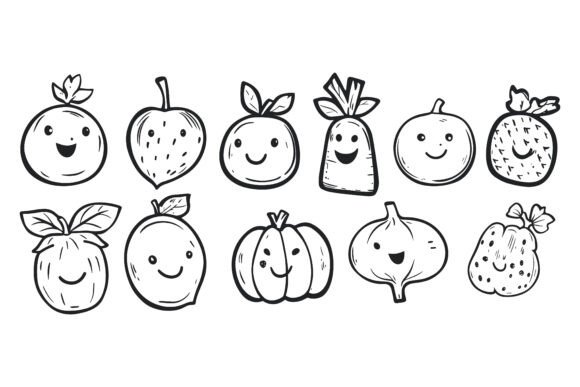 Set of Vegetables: Unlocking Creative Potential with High-Quality Vector Illustrations