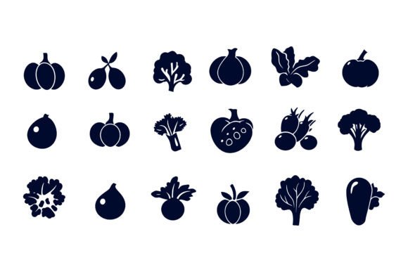 Transform Your Projects with a Versatile Fruits and Vegetable Icon Set